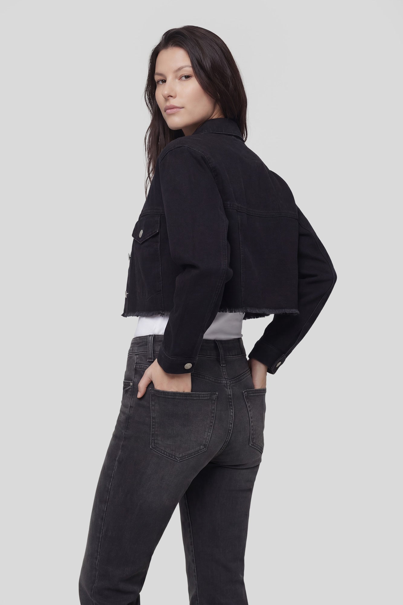 Cropped Denim Jacket
