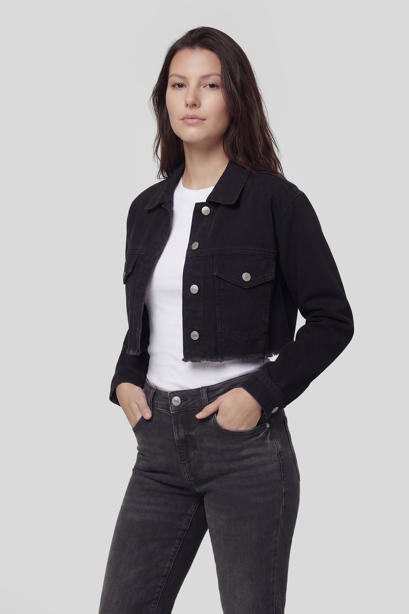 Cropped Denim Jacket