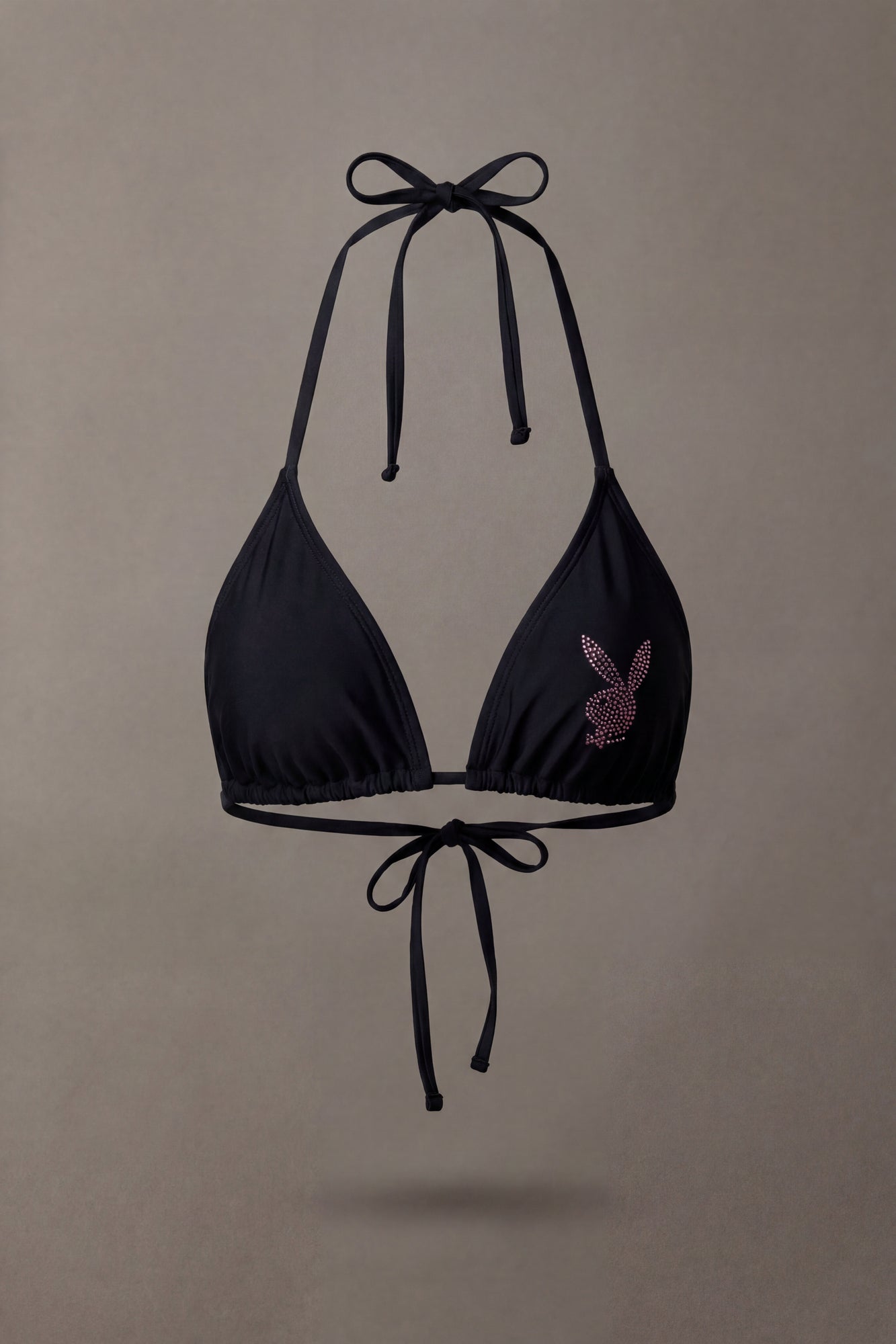 Playboy Rhinestone Triangle Bikini Top