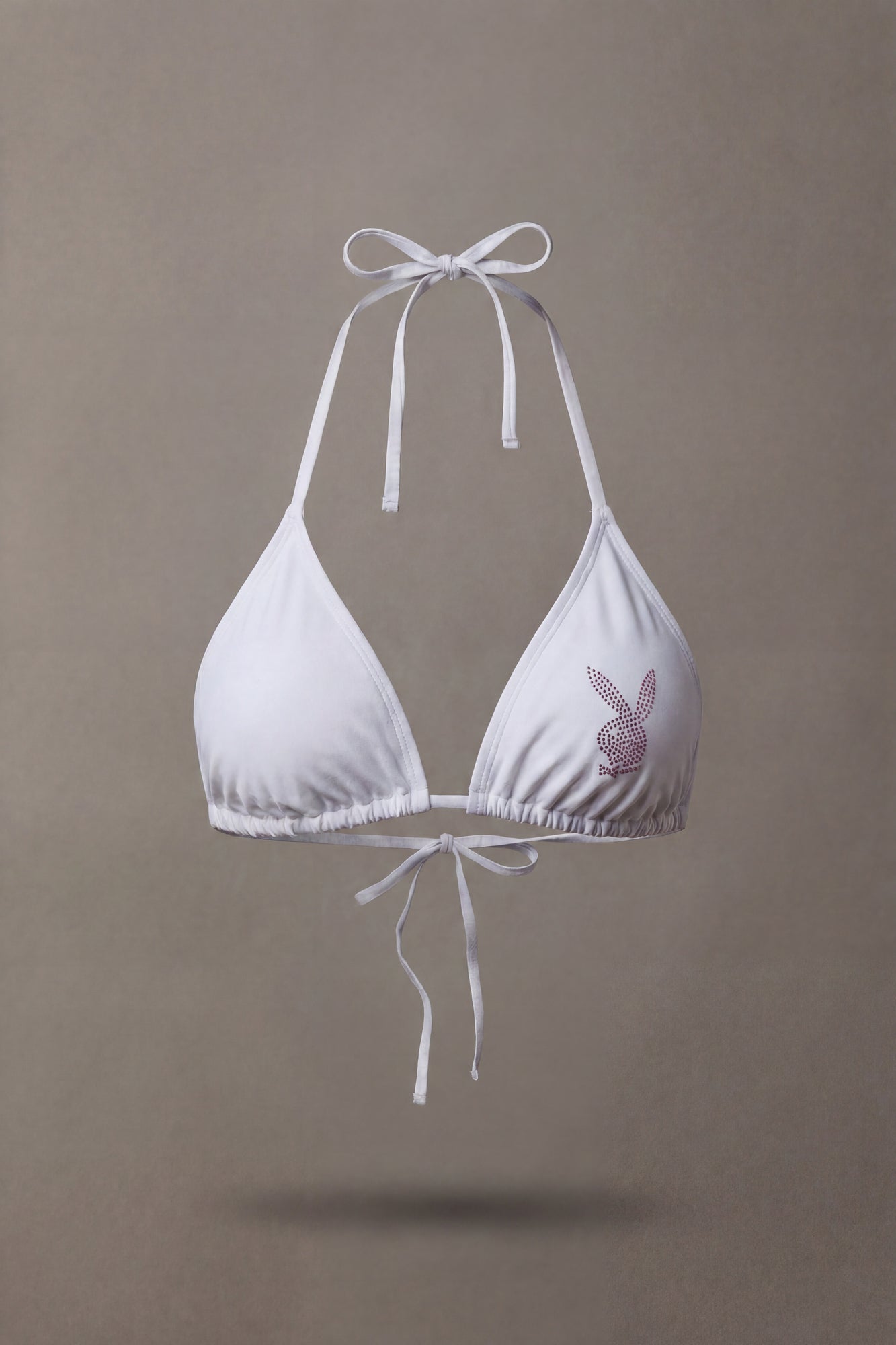 Playboy Rhinestone Triangle Bikini Top