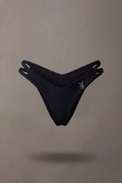 Playboy Rhinestone Brazilian Bikini Bottom