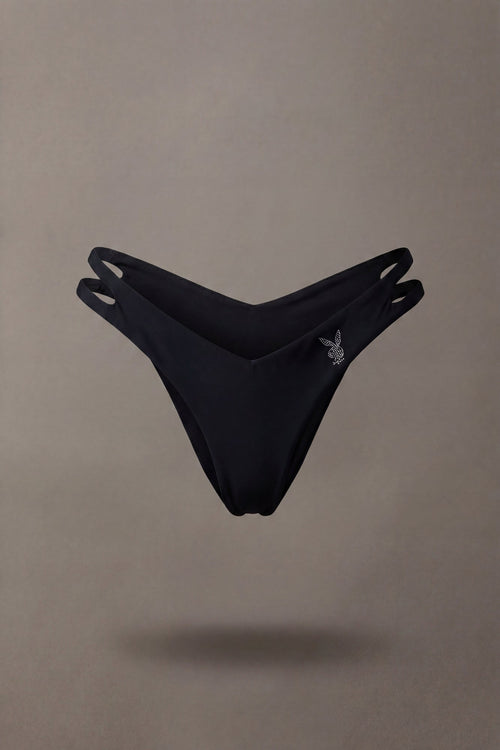 Playboy Rhinestone Brazilian Bikini Bottom