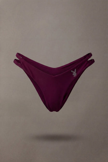 Playboy Rhinestone Brazilian Bikini Bottom