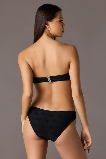 Playboy Embossed Cutout One Piece Swimsuit