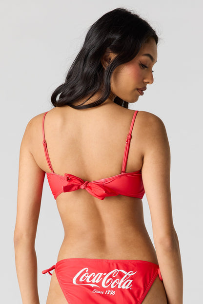 Coca-Cola Graphic Bandeau Swim Top
