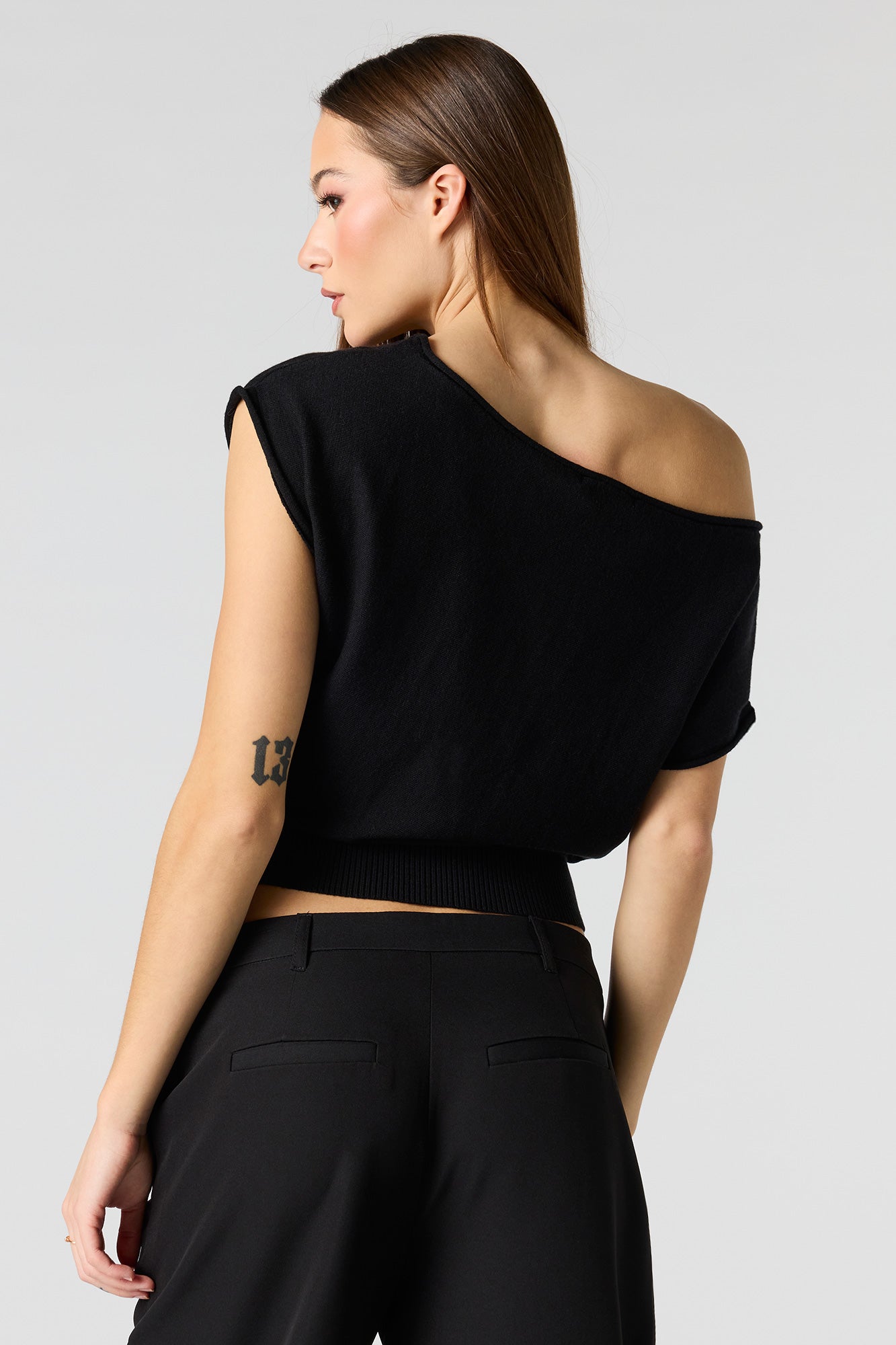 Dolman Short Sleeve Knit Top