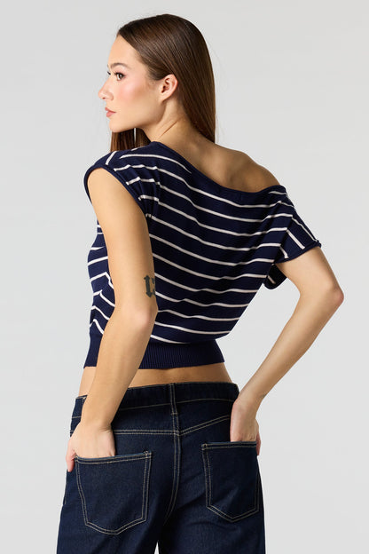 Dolman Short Sleeve Knit Top