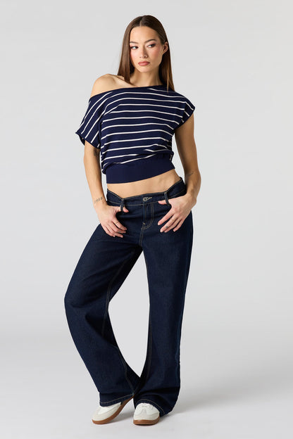 Dolman Short Sleeve Knit Top