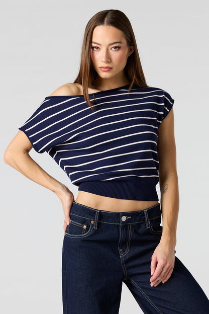 Dolman Short Sleeve Knit Top