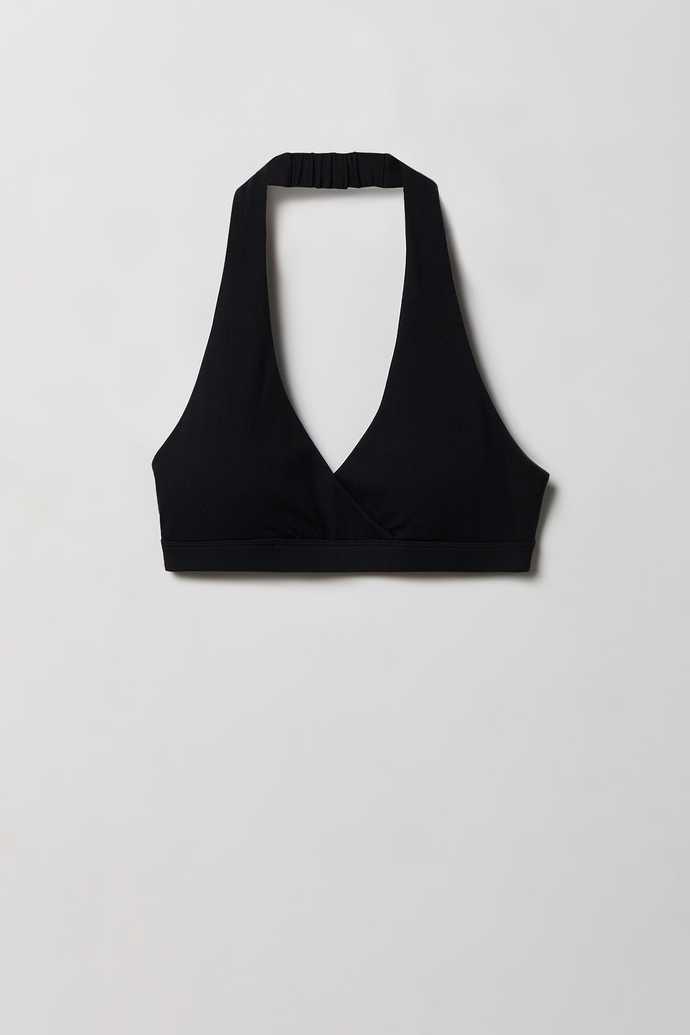 Active High Density Surplice Halter Bra