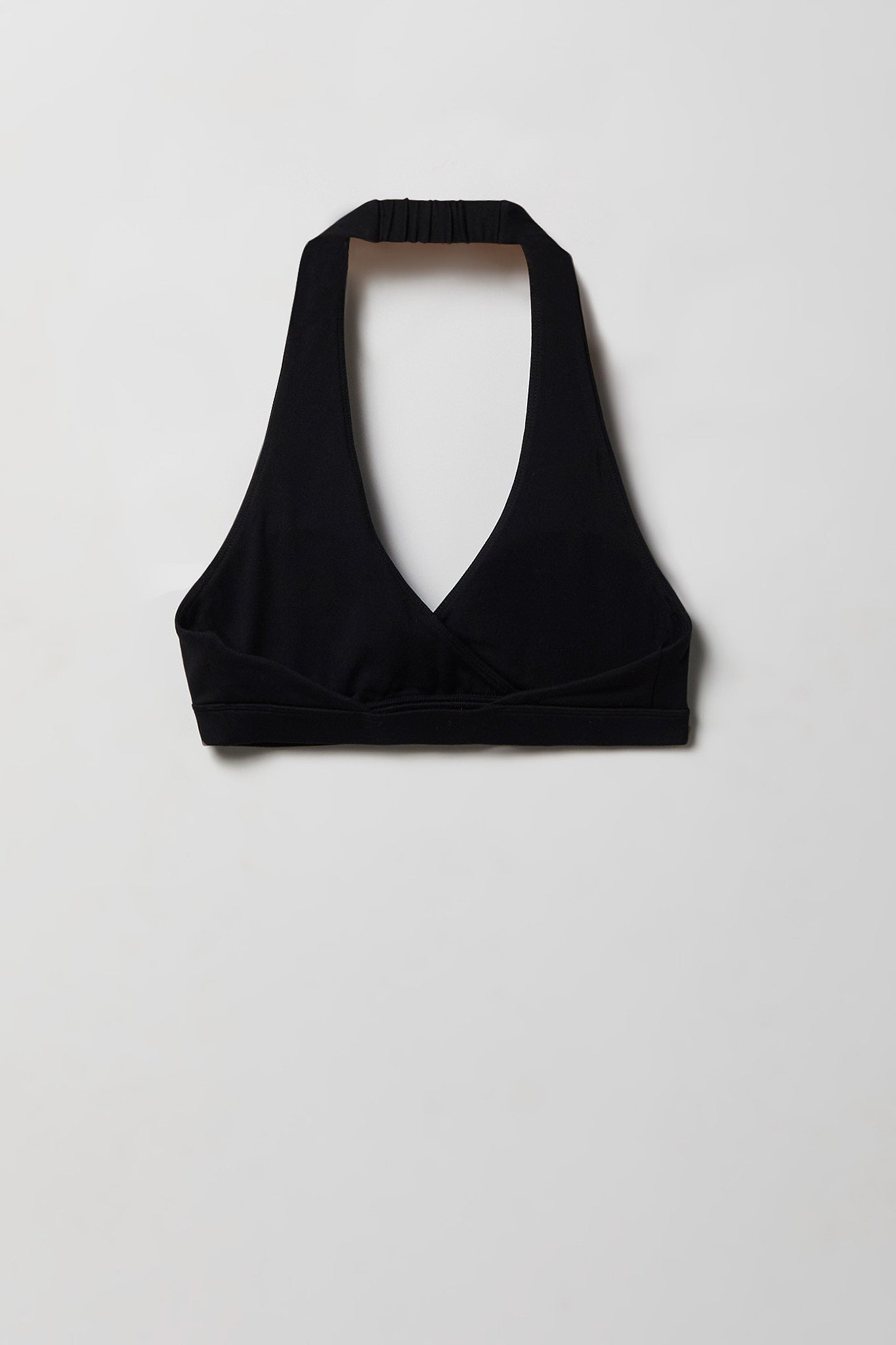 Active High Density Surplice Halter Bra
