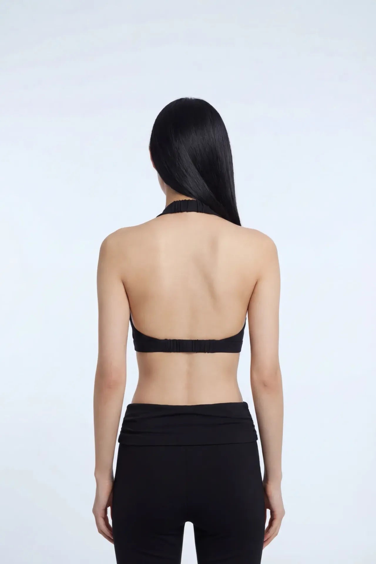 Active High Density Surplice Halter Bra