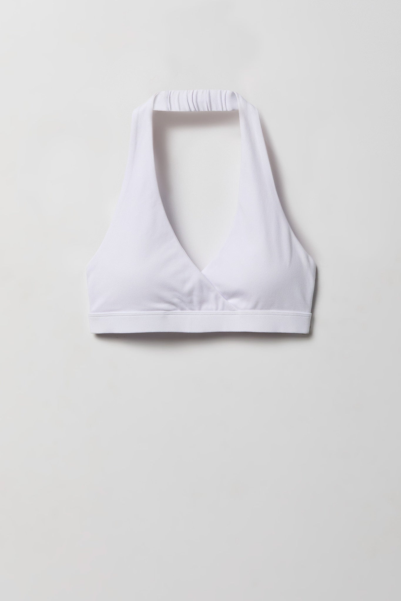 Active High Density Surplice Halter Bra
