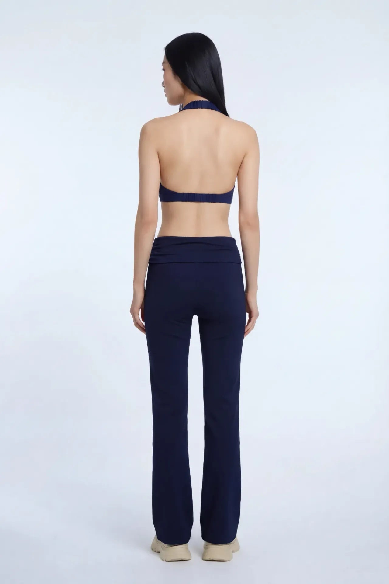 Active High Density Surplice Halter Bra