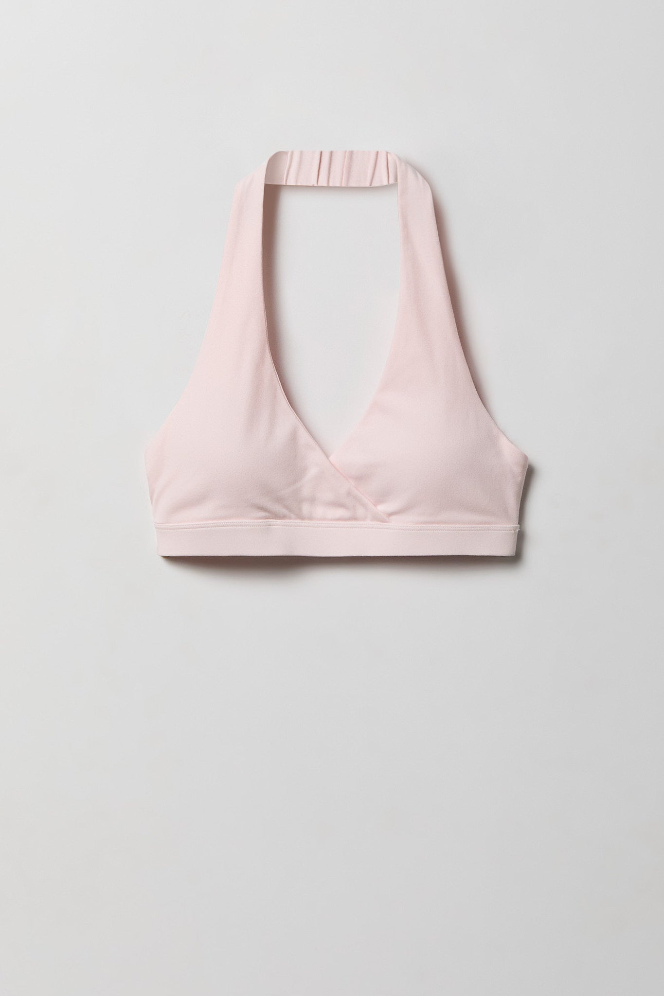 Active High Density Surplice Halter Bra