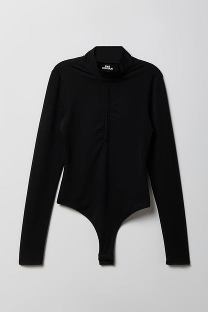 Contour Half Zip Long Sleeve Bodysuit