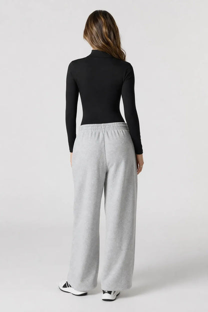 Contour Half Zip Long Sleeve Bodysuit