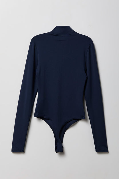 Contour Half Zip Long Sleeve Bodysuit