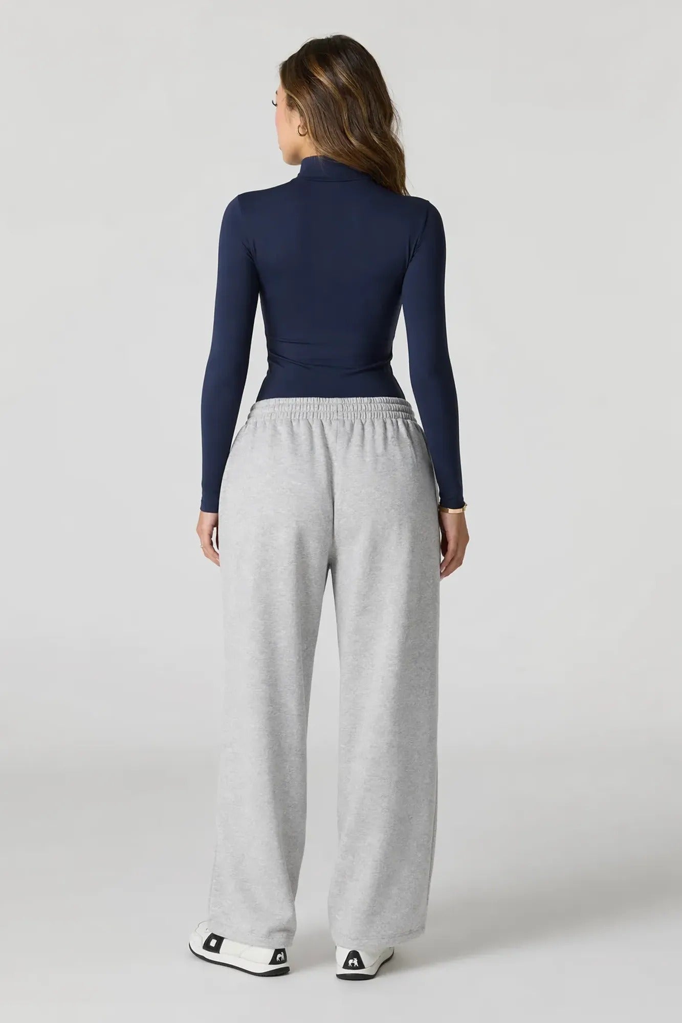 Contour Half Zip Long Sleeve Bodysuit
