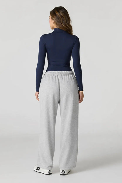 Contour Half Zip Long Sleeve Bodysuit