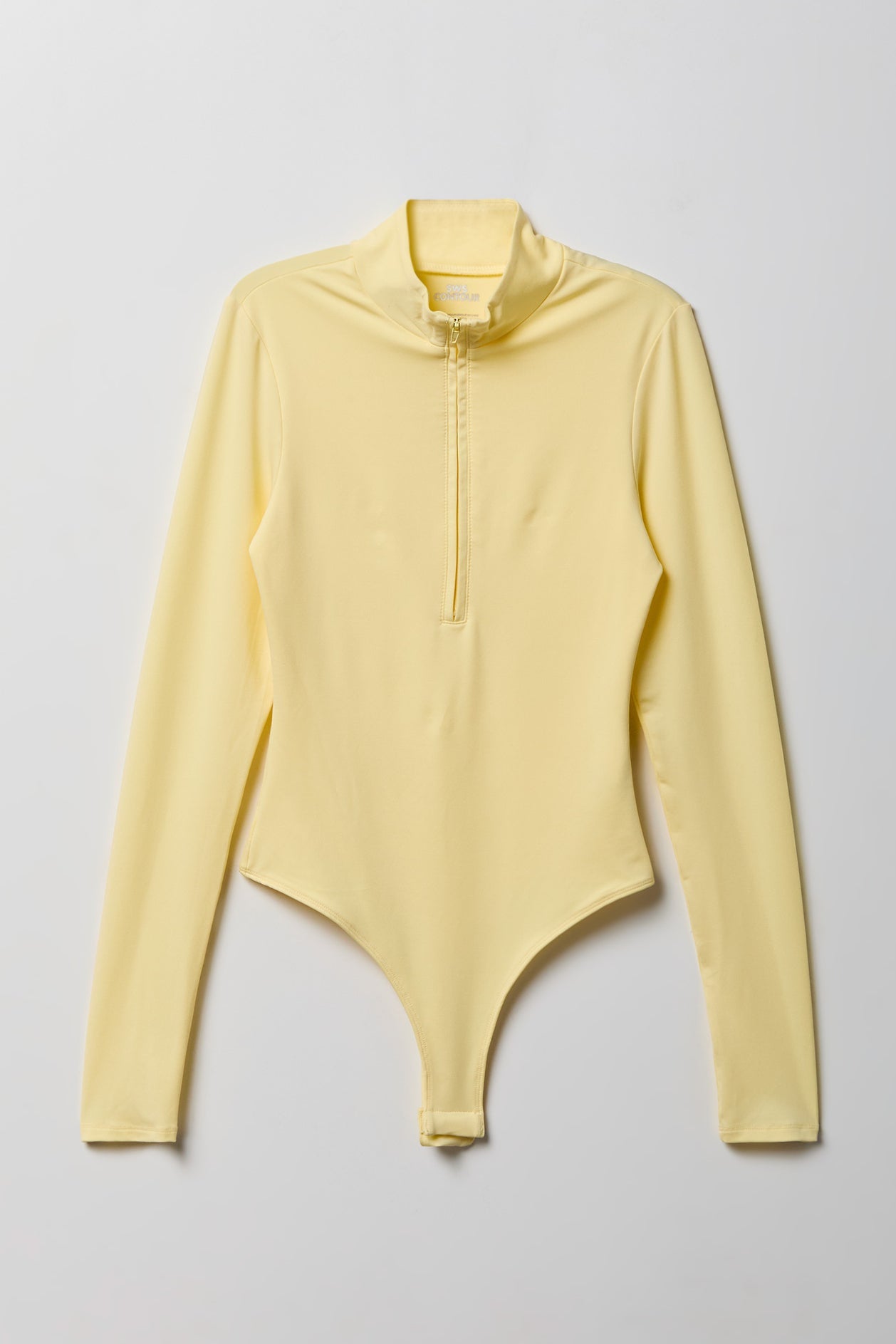 Contour Half Zip Long Sleeve Bodysuit