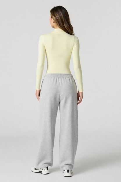 Contour Half Zip Long Sleeve Bodysuit