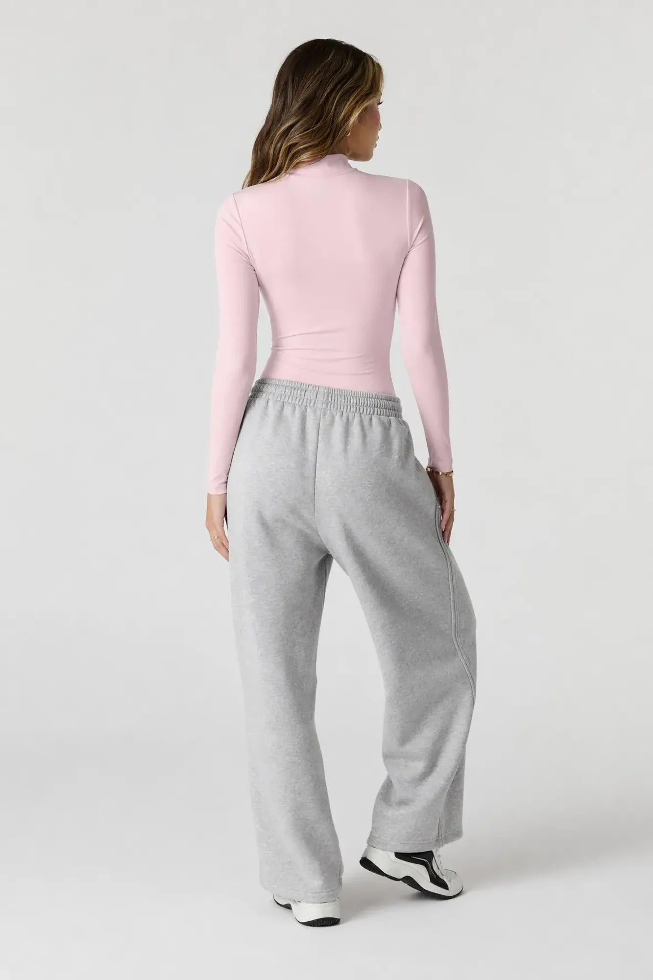 Contour Half Zip Long Sleeve Bodysuit