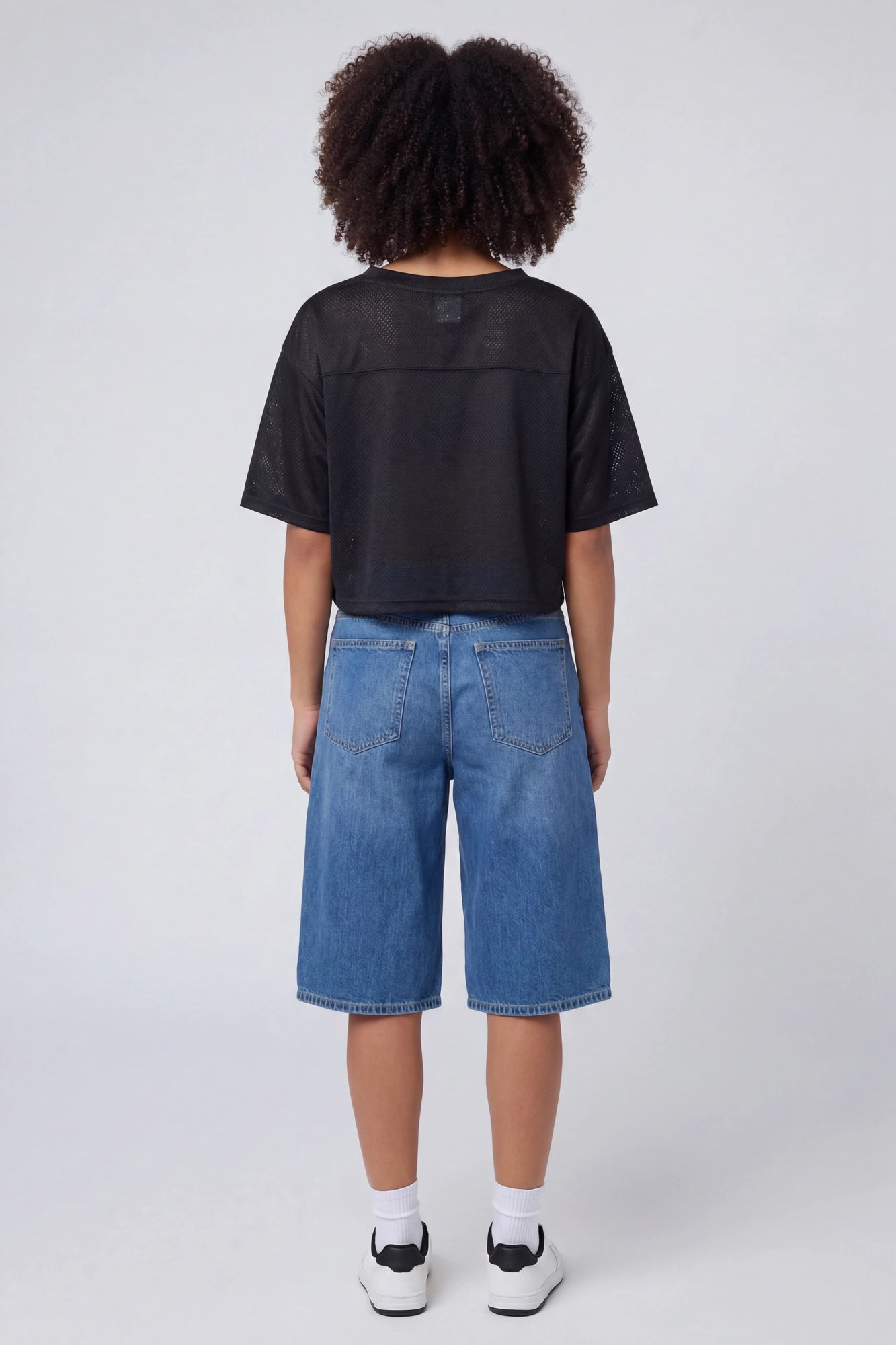 USA Graphic Mesh Cropped Jersey