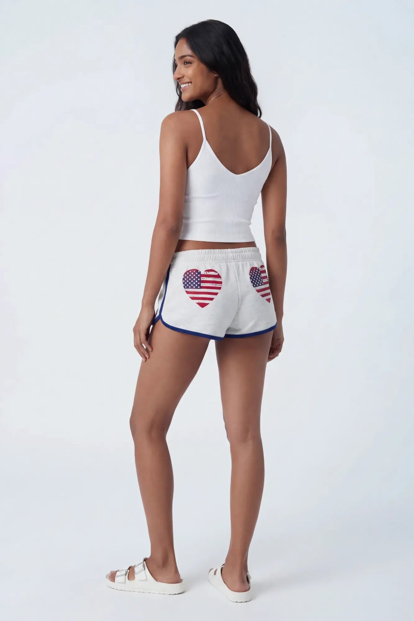 USA Graphic Fleece Dolphin Short