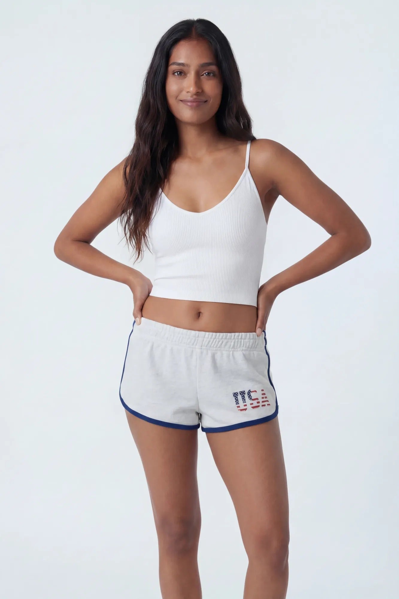 USA Graphic Fleece Dolphin Short