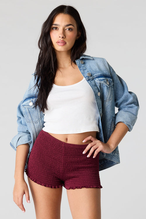 Smocked Micro Short