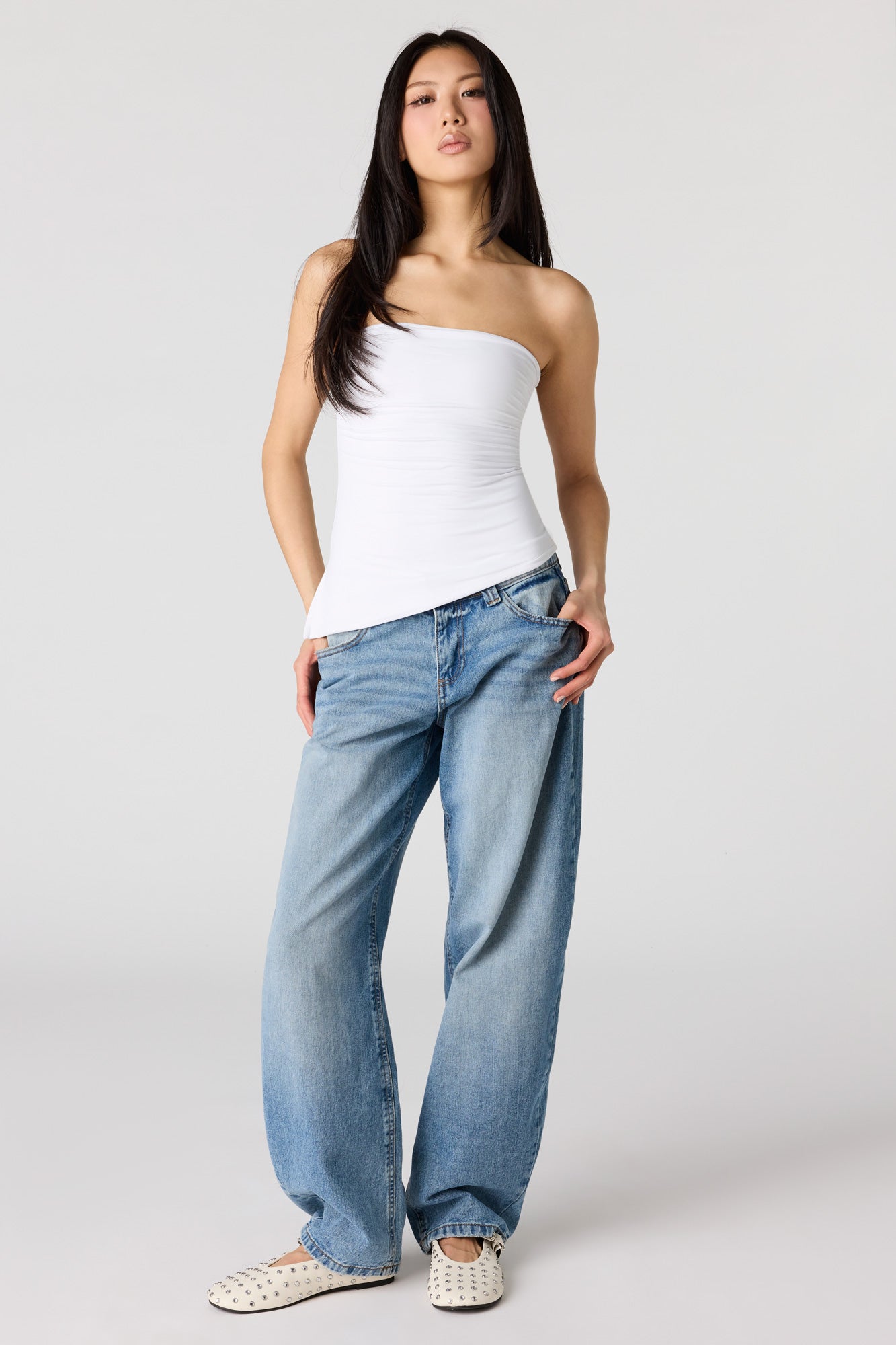Contour Asymmetrical Tube Top