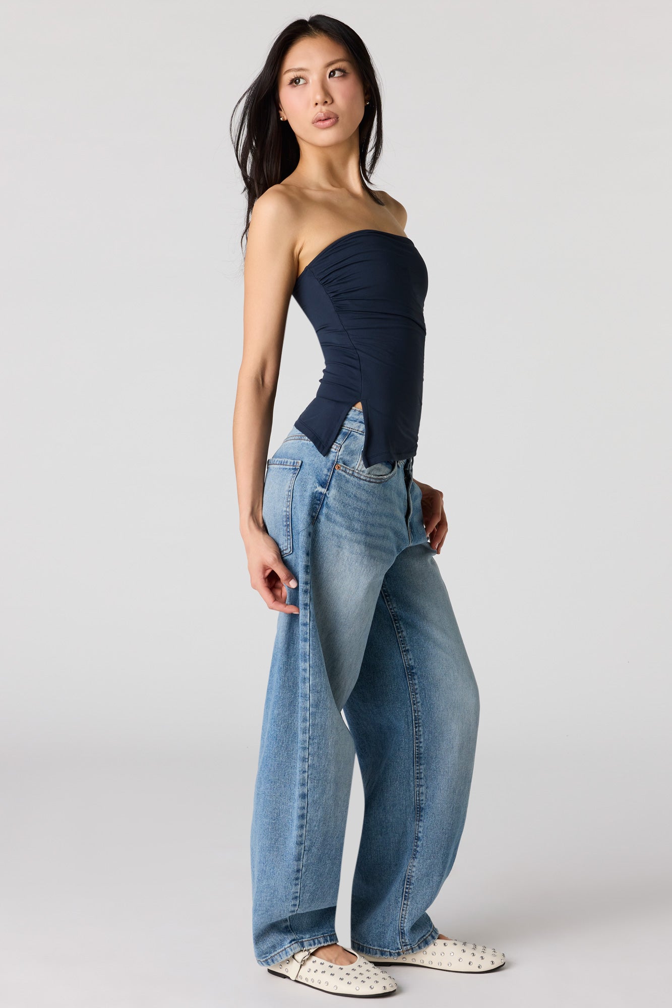 Contour Asymmetrical Tube Top