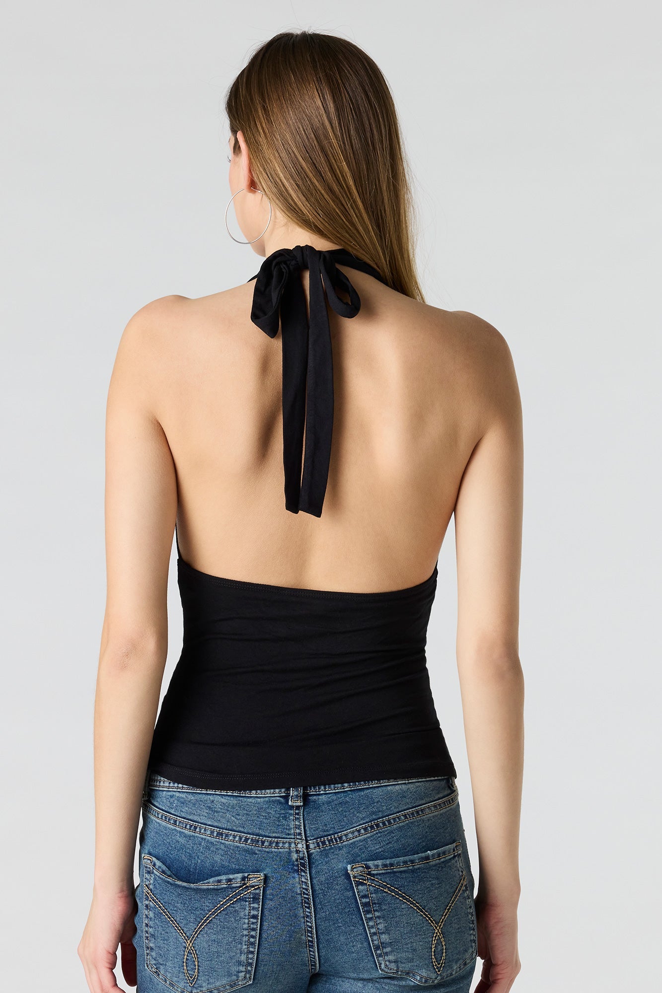 Cowl Neck Halter Top