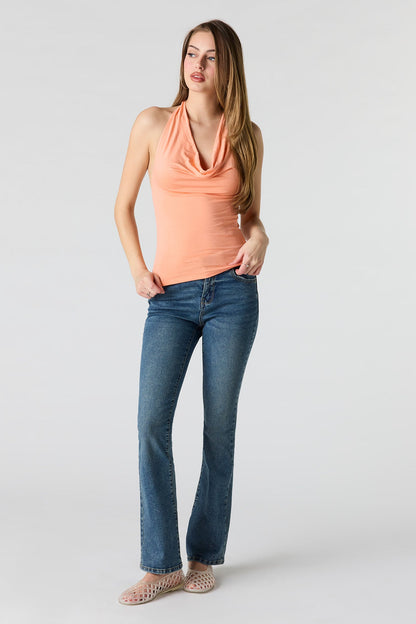 Cowl Neck Halter Top