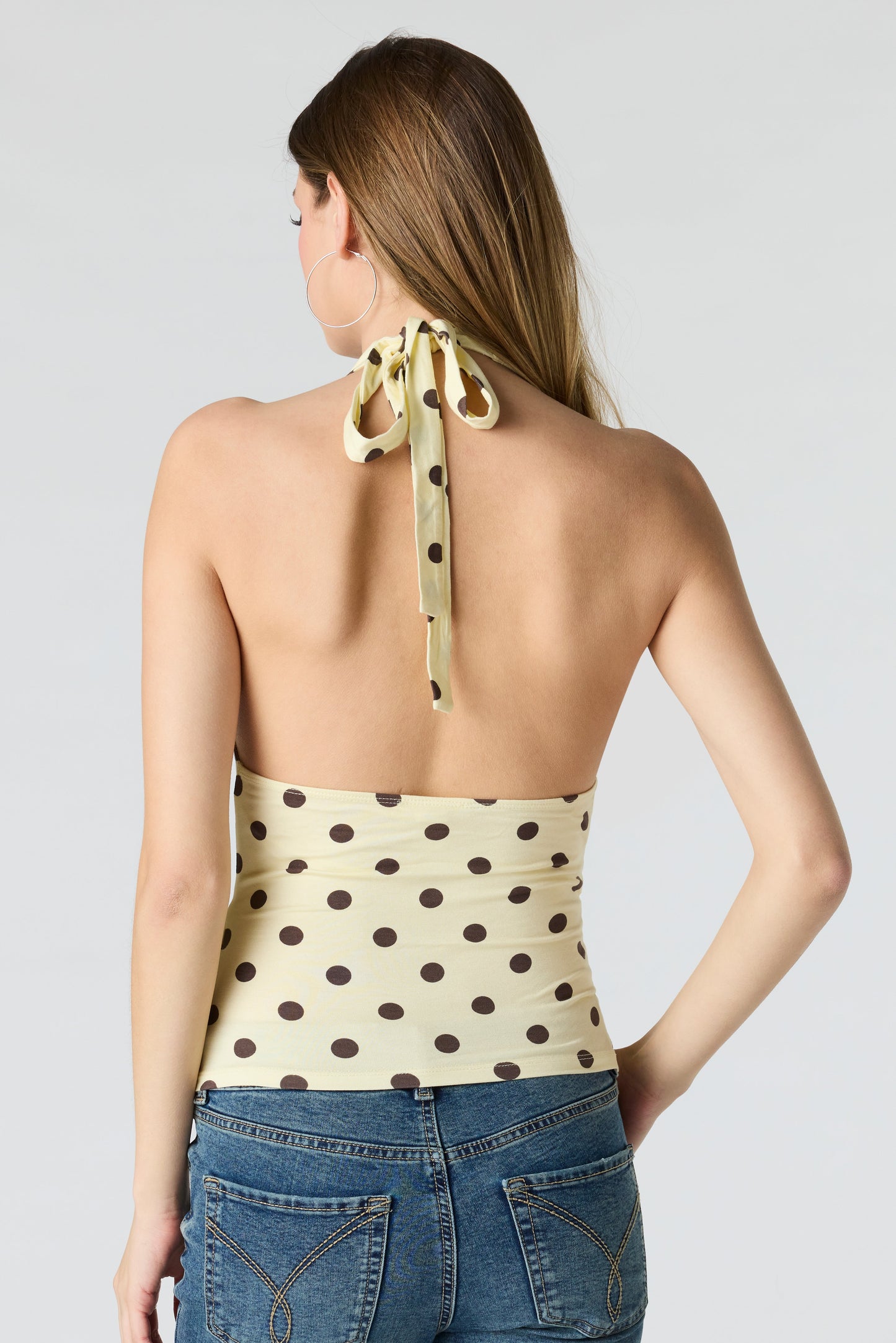 Cowl Neck Halter Top