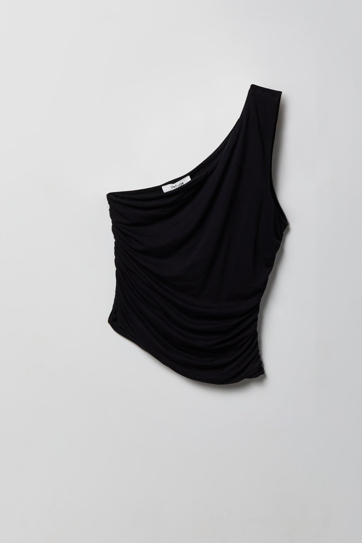 Ruched One Shoulder Top