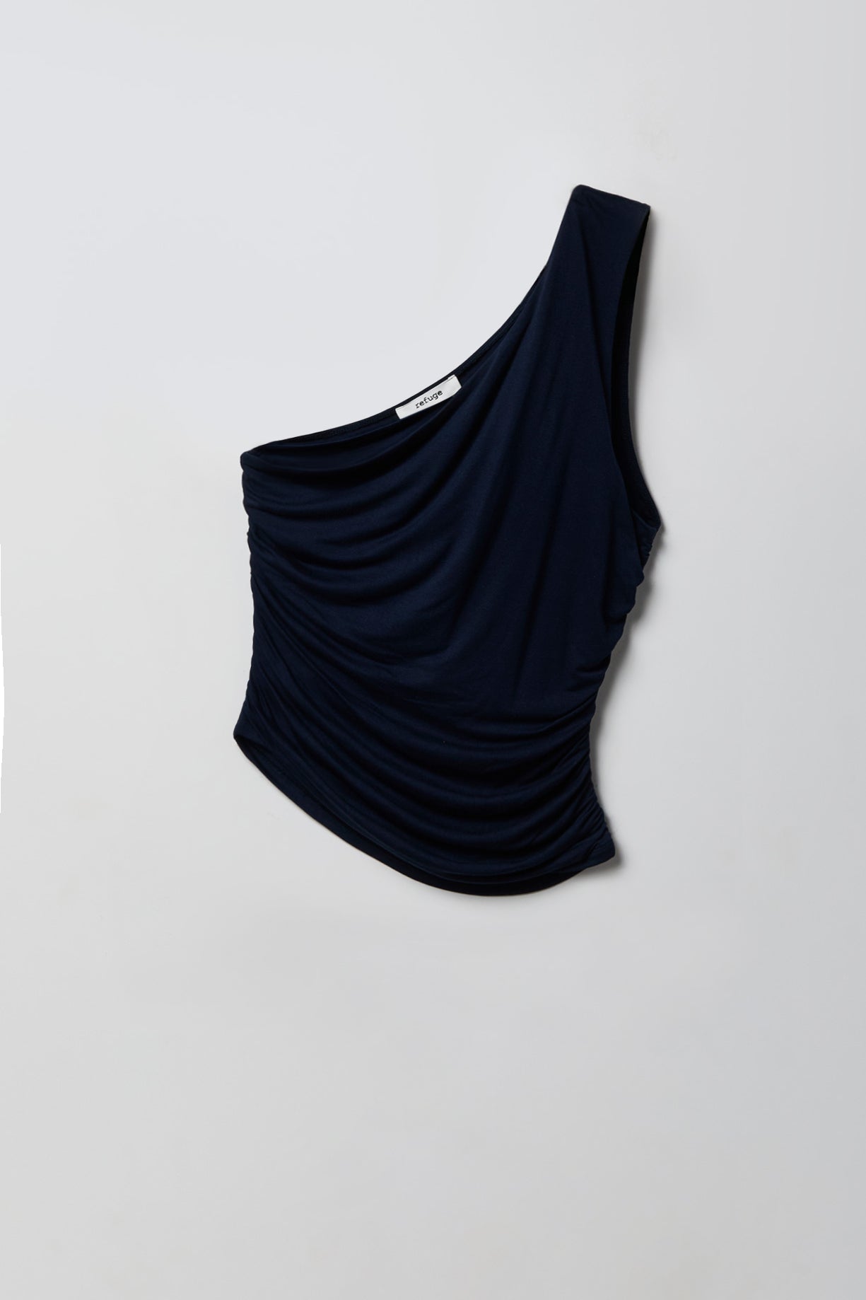 Ruched One Shoulder Top