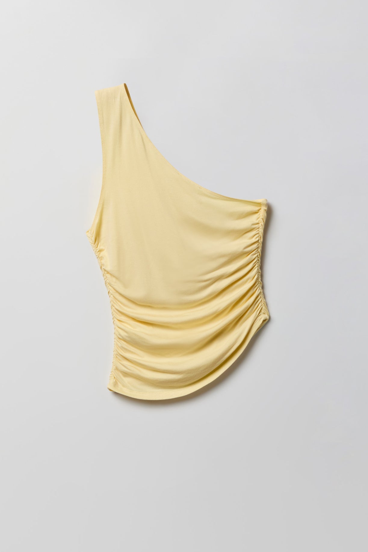 Ruched One Shoulder Top