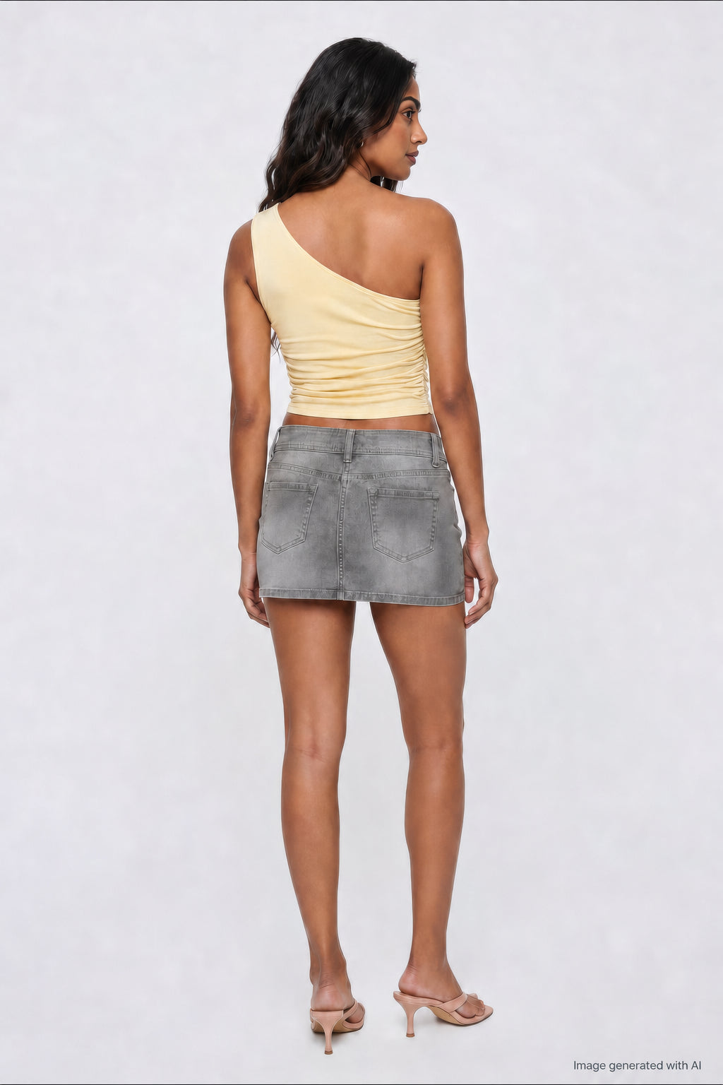 Ruched One Shoulder Top