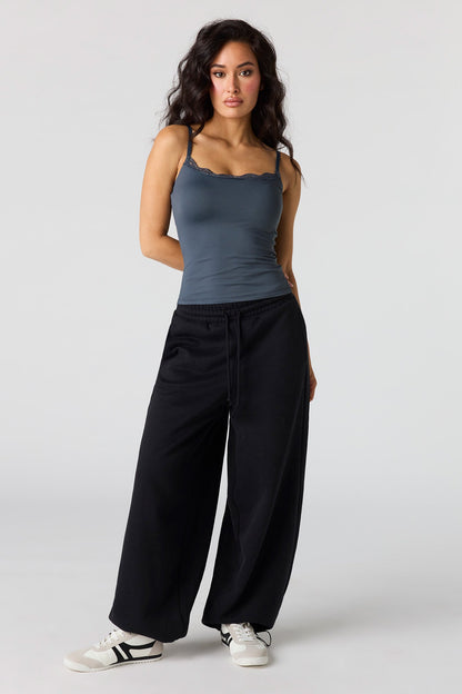 Braless Lace Trim Tank
