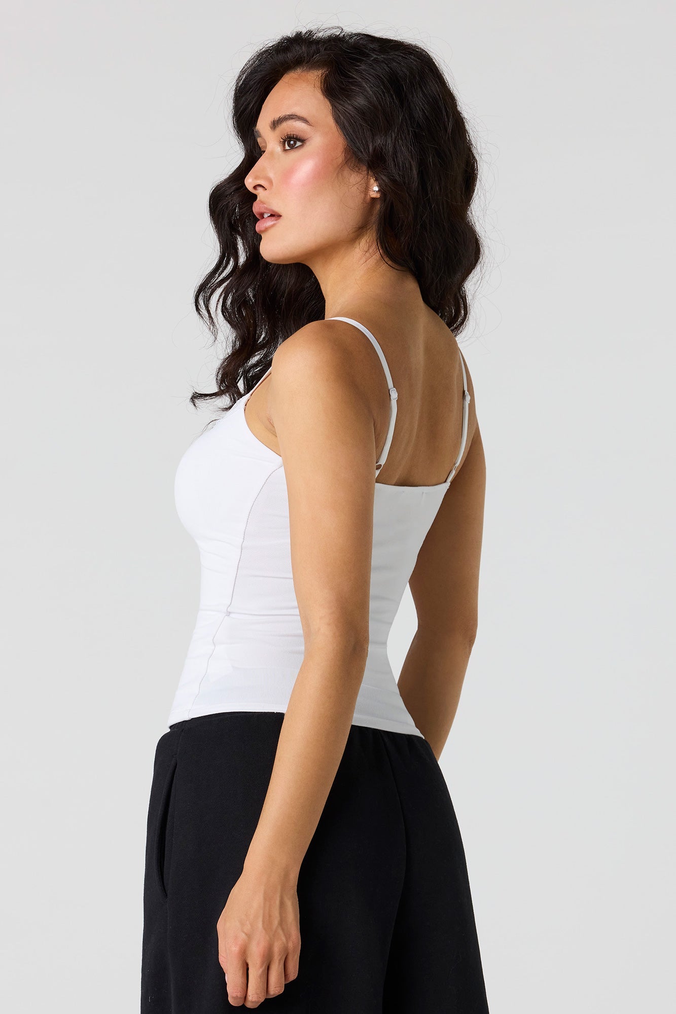 Braless Lace Trim Tank