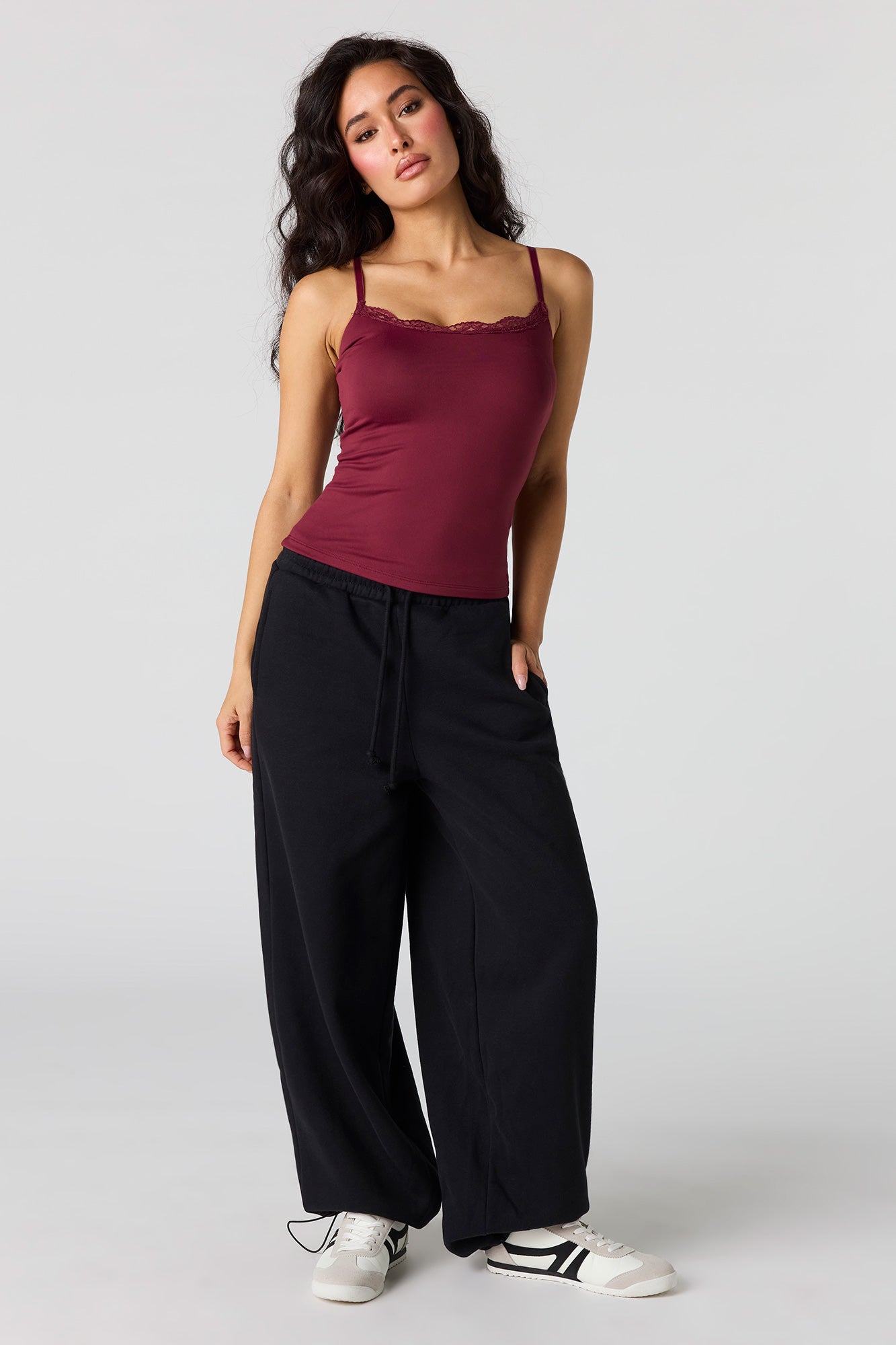 Braless Lace Trim Tank