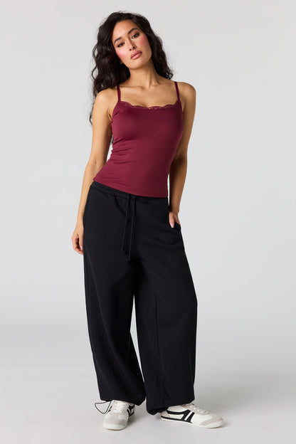 Braless Lace Trim Tank