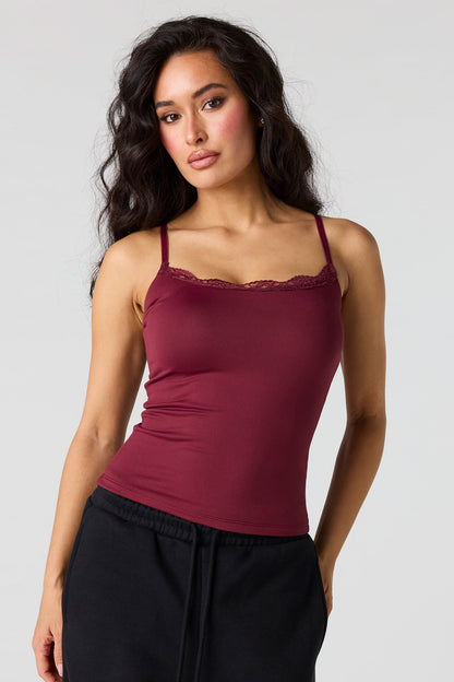Braless Lace Trim Tank