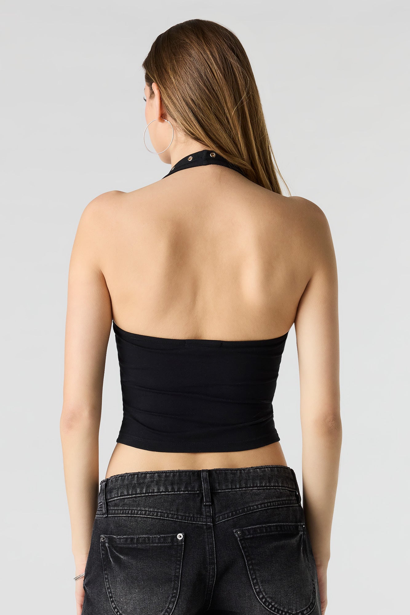Soft Contour Grommet Halter Top