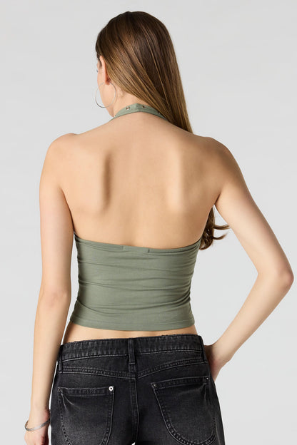 Soft Contour Grommet Halter Top
