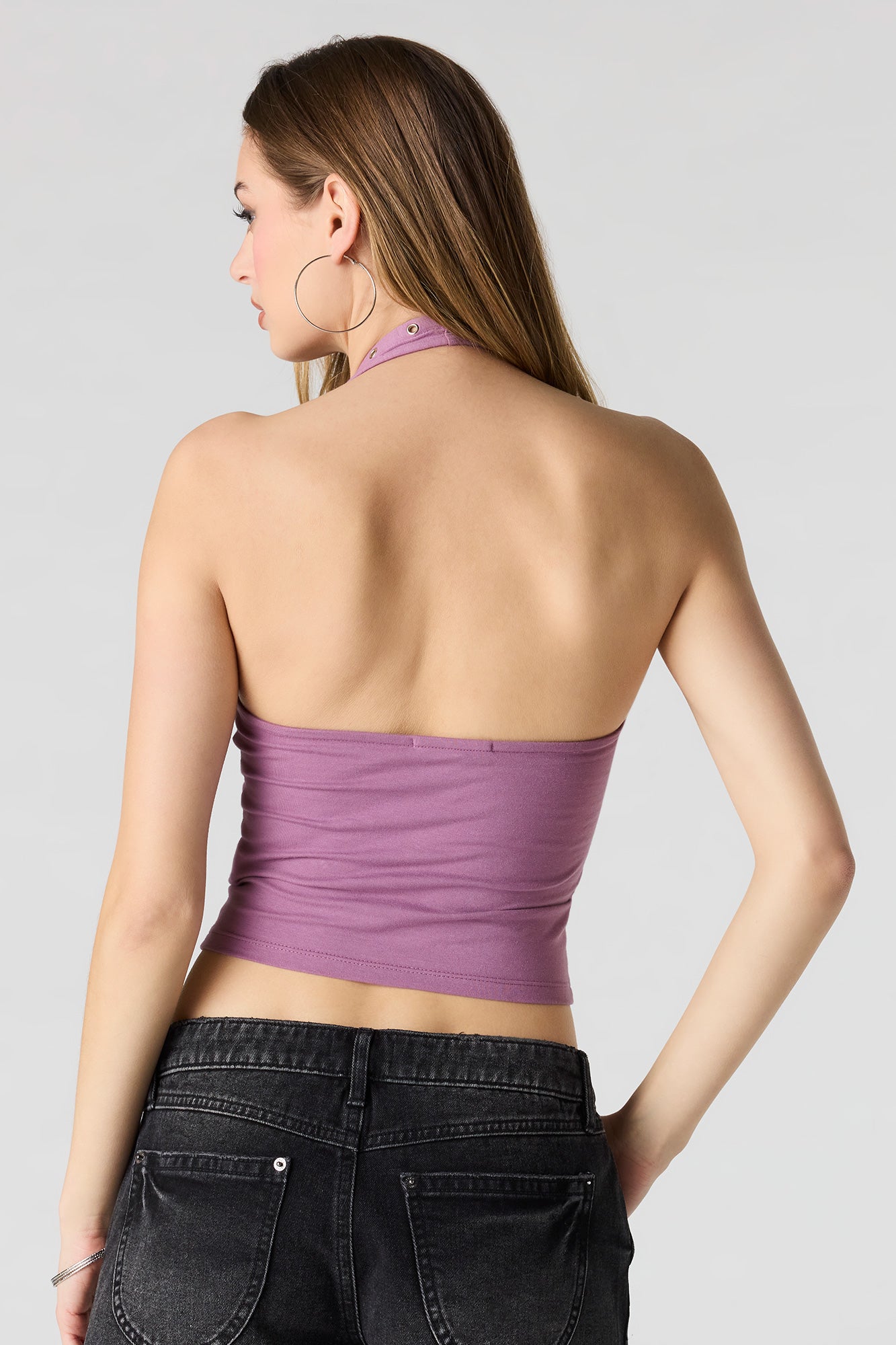 Soft Contour Grommet Halter Top