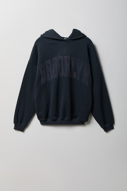 Graphic Fleece Boxy Hoodie