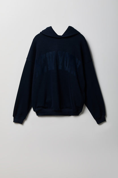 Graphic Fleece Boxy Hoodie